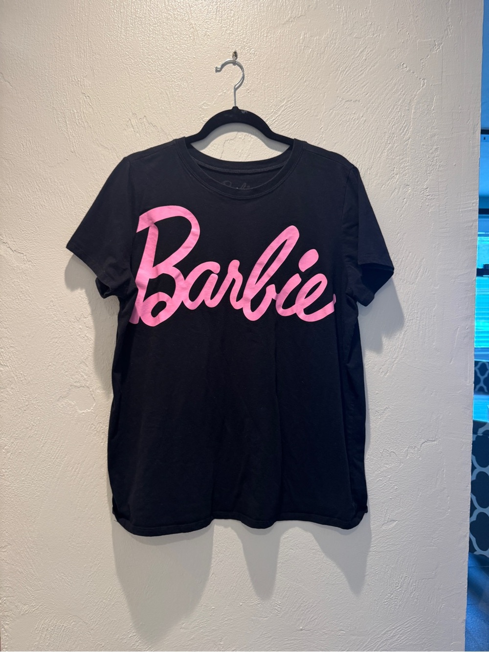 Torrid Barbie Black T-Shirt with Pink Logo